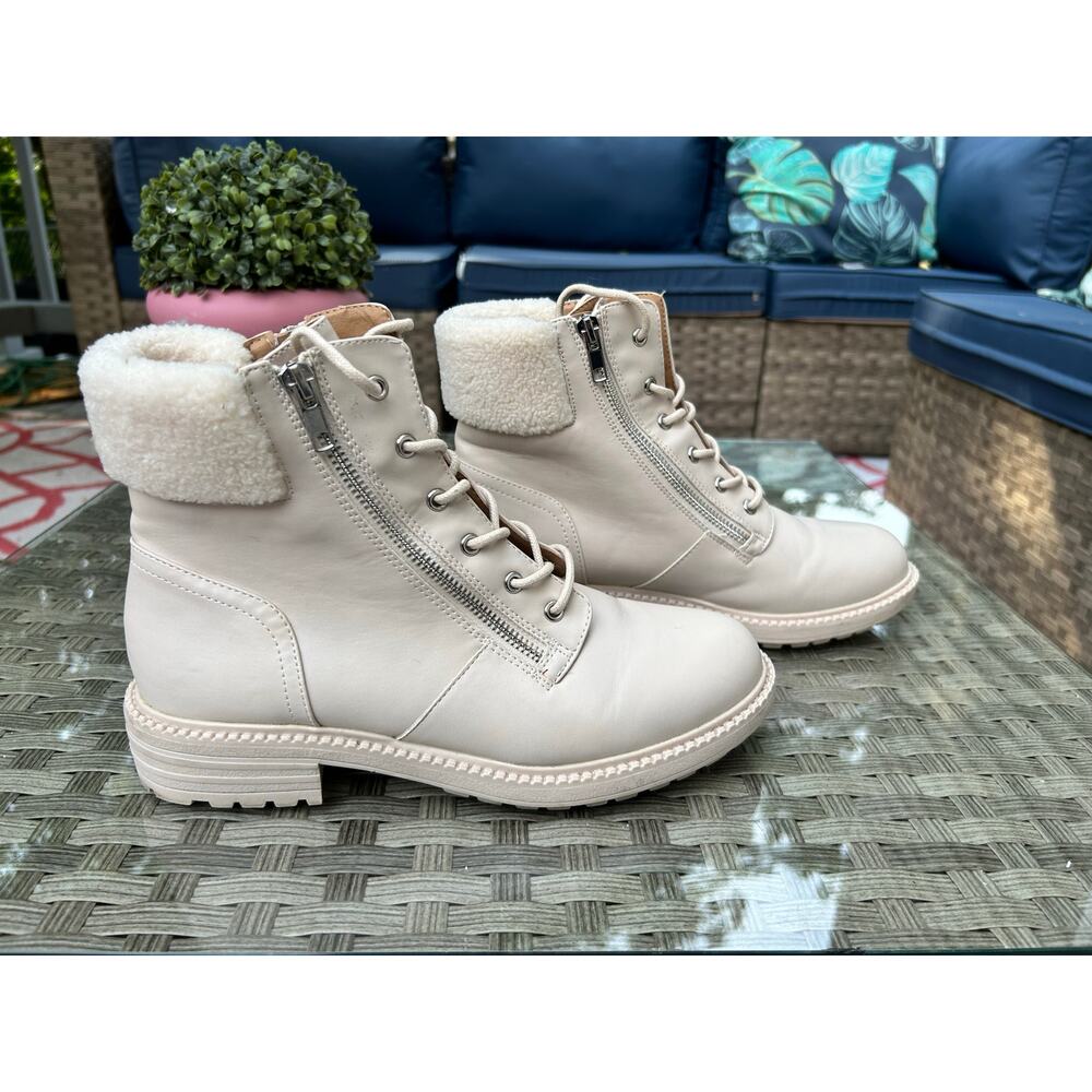 Dolce Vita Nighy Women’s Combat Boots – Faux Shearling Lined Women Size 9 - Picture 3 of 8
